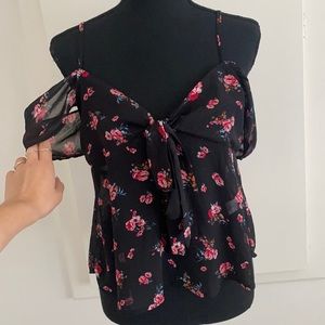 Floral Mesh Shirt • M